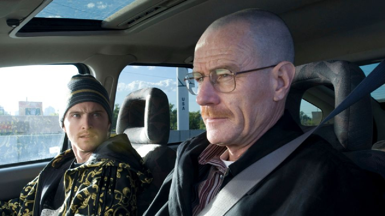 Walter and Jesse in Breaking Bad.