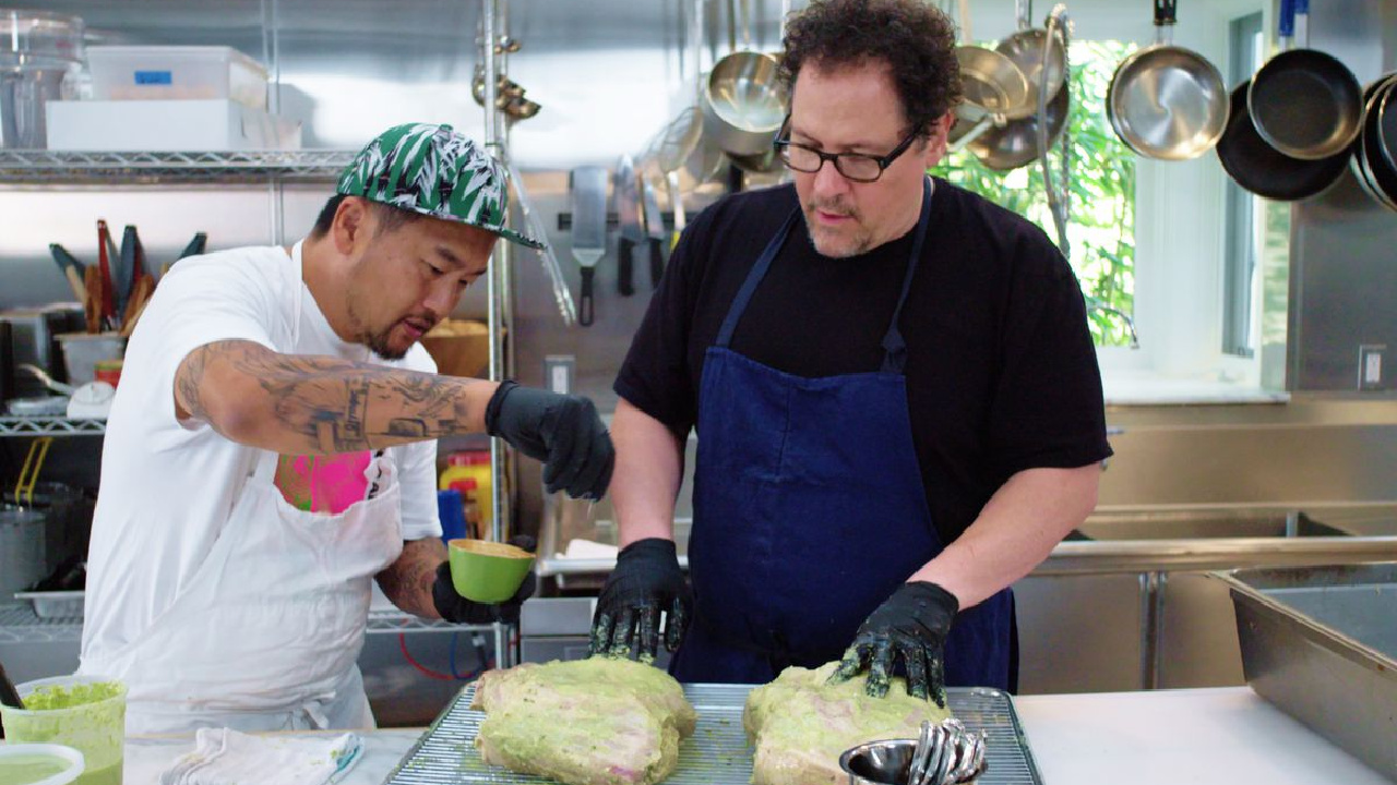 Jon Favreau and Roy Choi in The Chef Show.