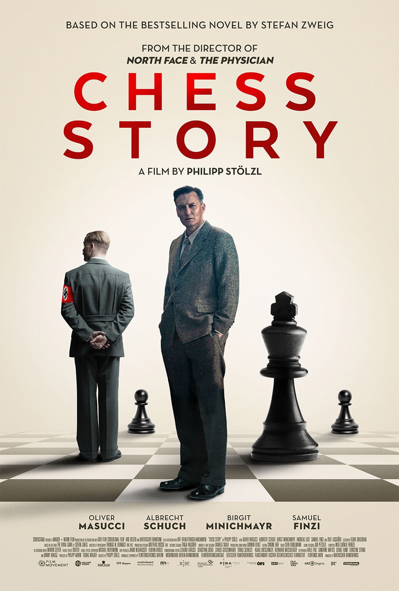 Плакат с шахматной историей
