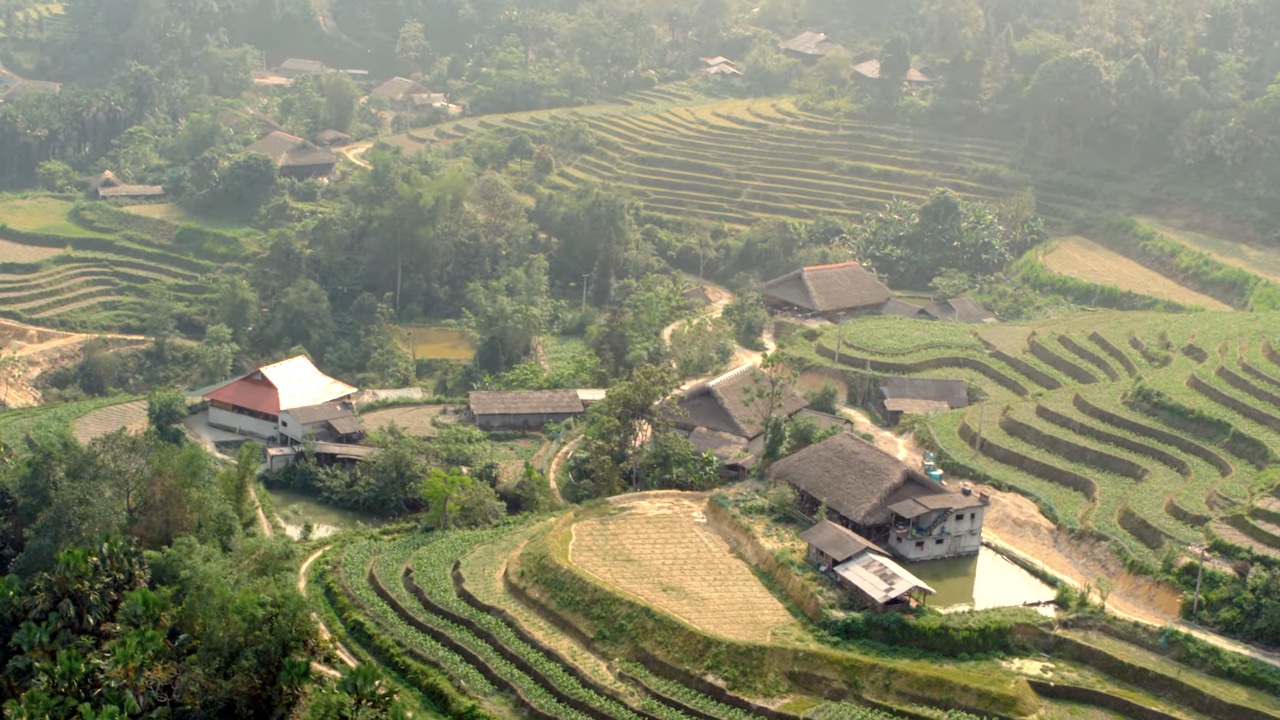 вьетнамская сельская местность в туристическом путеводителе по любви