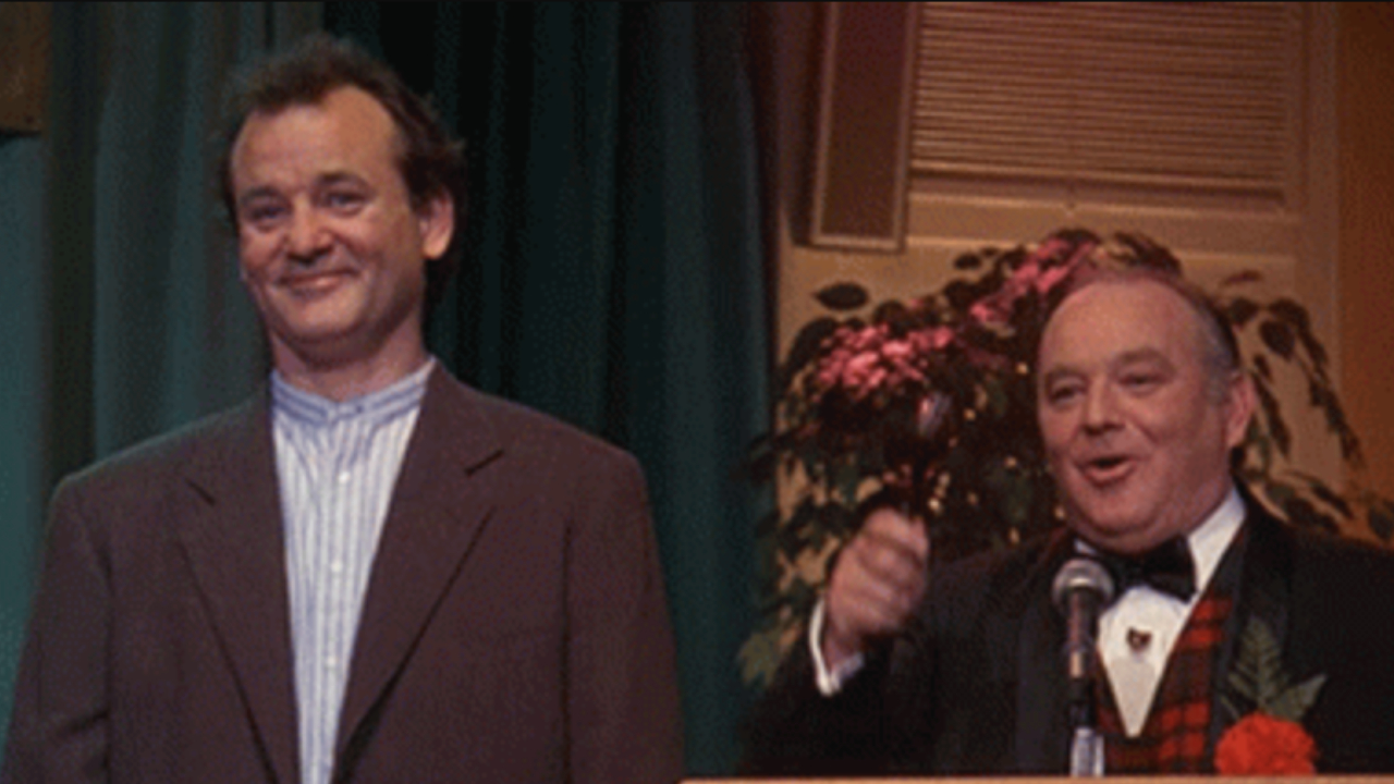 Bill and Brian Doyle Murray in Groundhog Day