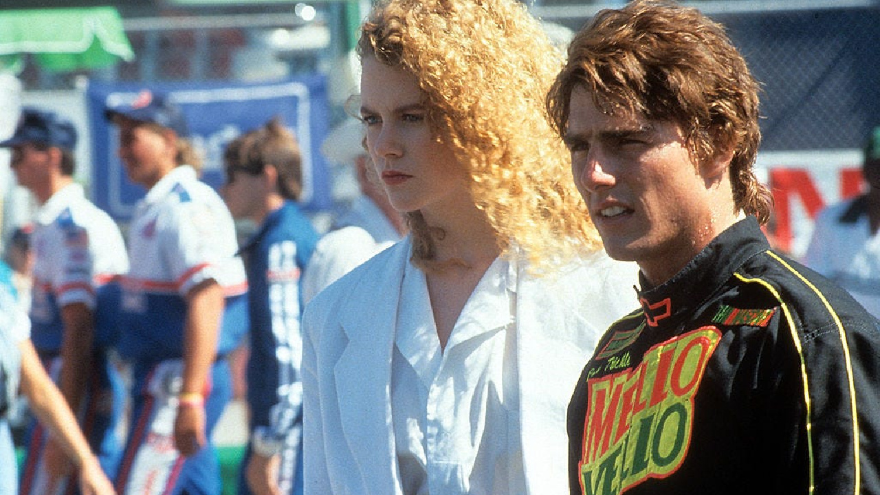 Nicole Kidman and Tom Cruise in Days of Thunder.