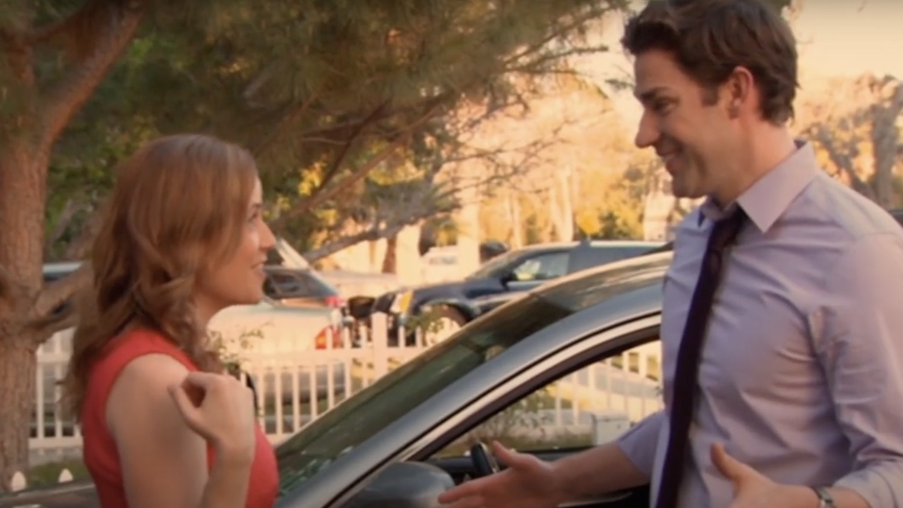 Pam and Jim in the series finale of The Office