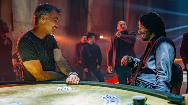 Chad Stahelski, Keanu Reeves at work on John Wick: Chapter 4