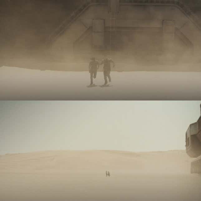 Timothée Chalamet et Josh Brolin dans Dune : première partie