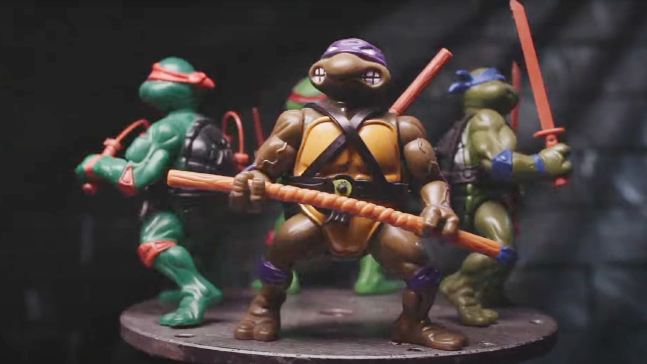 Modelle der Ninaj Turtles in Turtle Power: Die endgültige Geschichte der Teenage Mutant Ninja Turtles