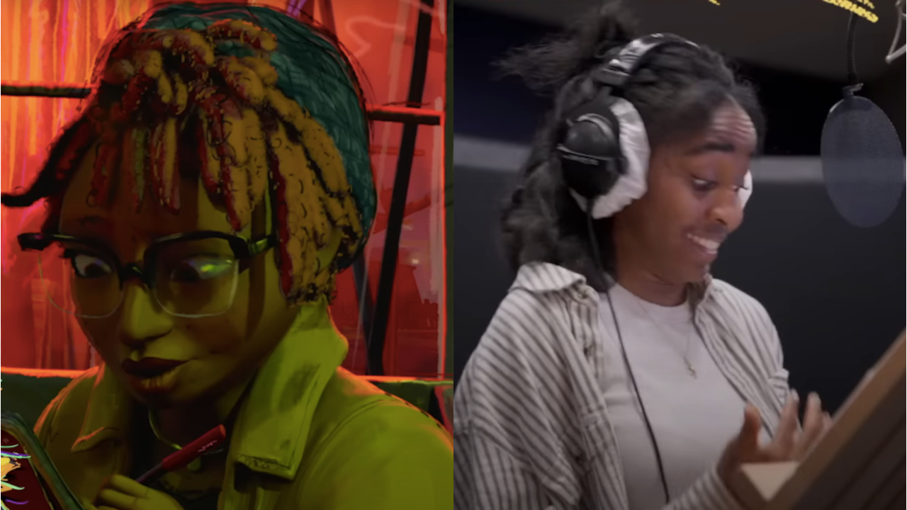 April O'Neil et Ayo Edebiri photographiés côte à côte pour Teenage Mutant Ninja Turtles: Mutant Mayhem.