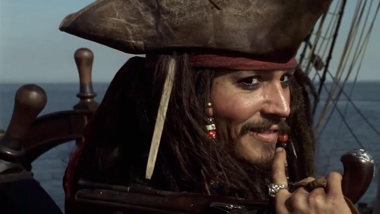 Johnny Depp als Jack Sparrow in „Fluch der Karibik – Fluch der schwarzen Perle“.