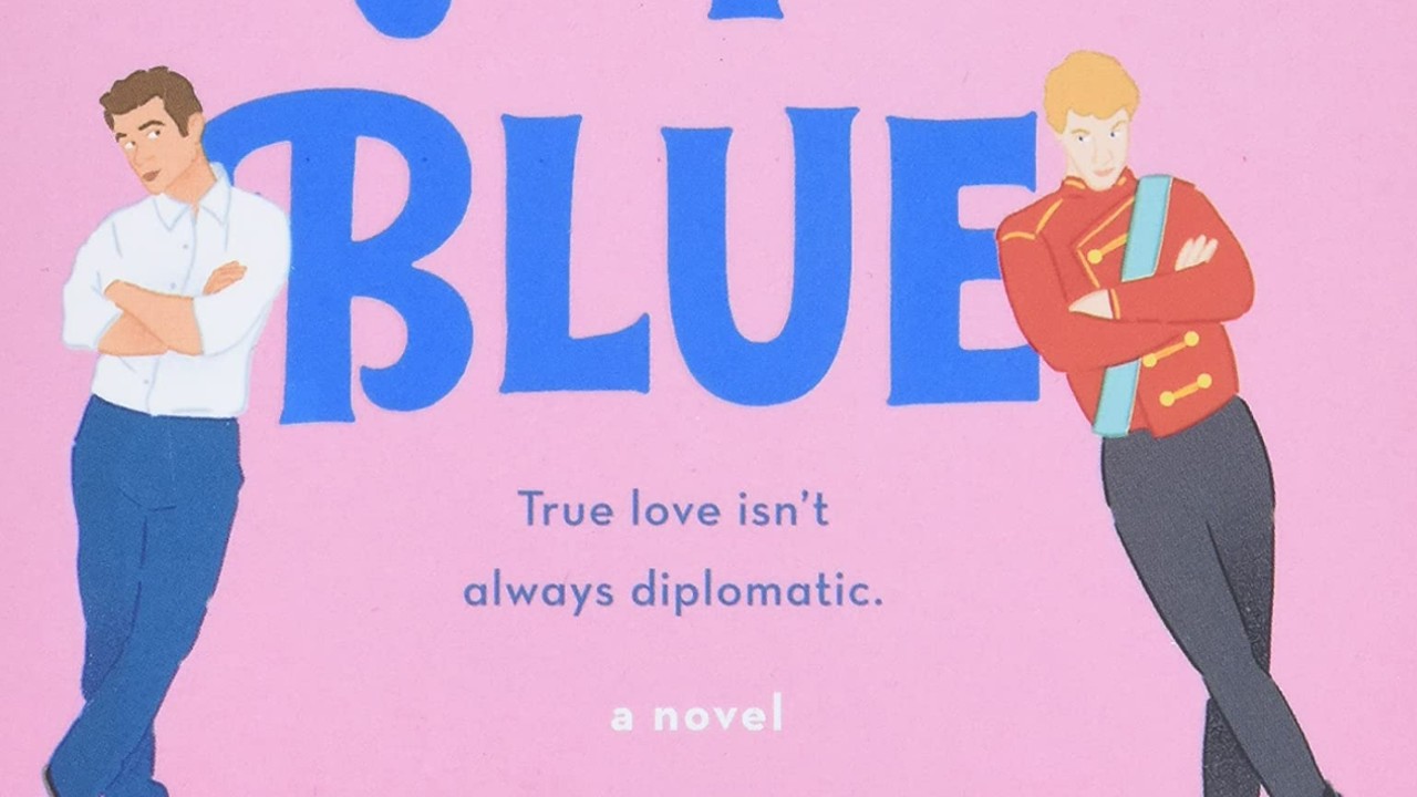 Einband in Rot, Weiß und Königsblau