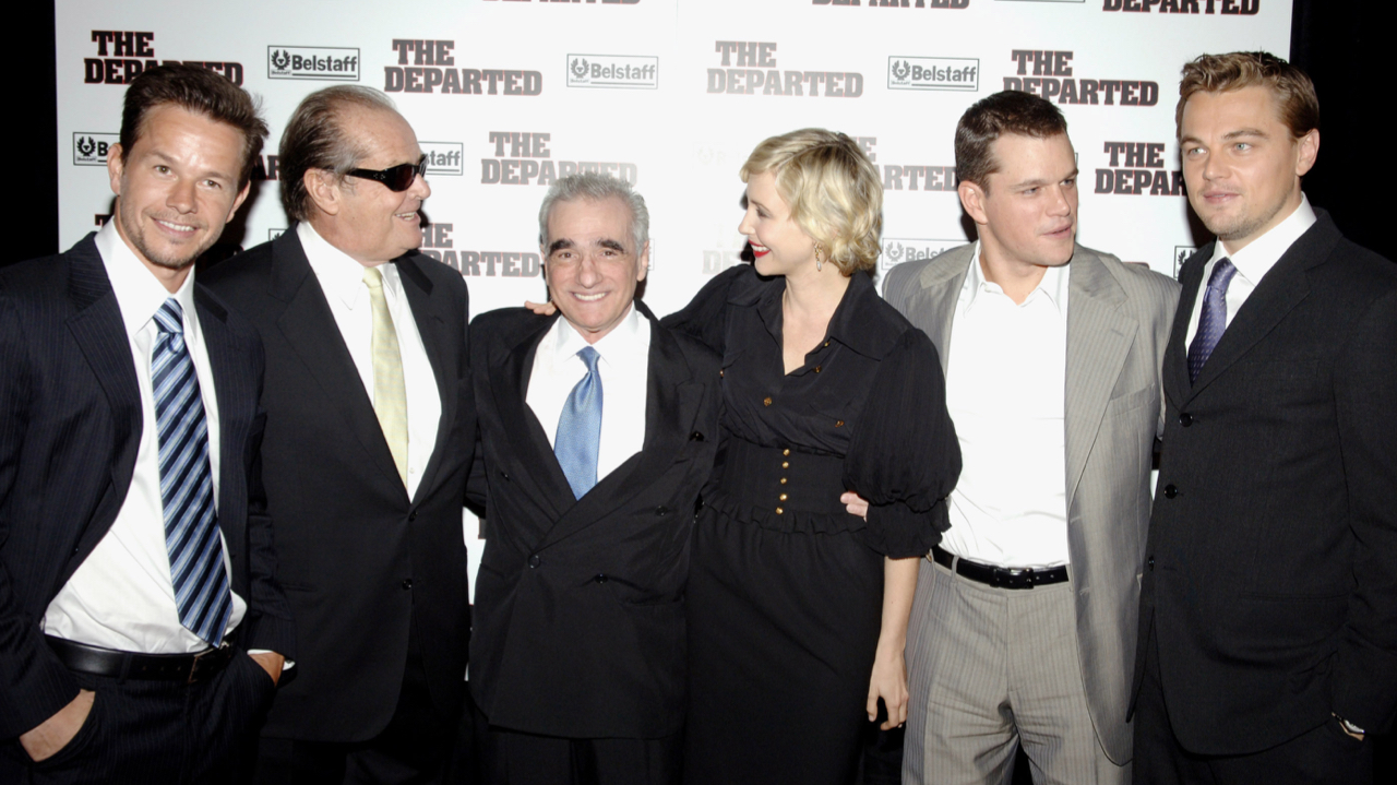 Mark Wahlberg, Jack Nicholson, Martin Scorsese, Vera Farmiga, Matt Damon et Leonardo DiCaprio à la première new-yorkaise de The Departed