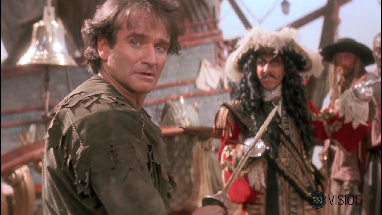 Robin Williams et Dustin Hoffman dans Hook