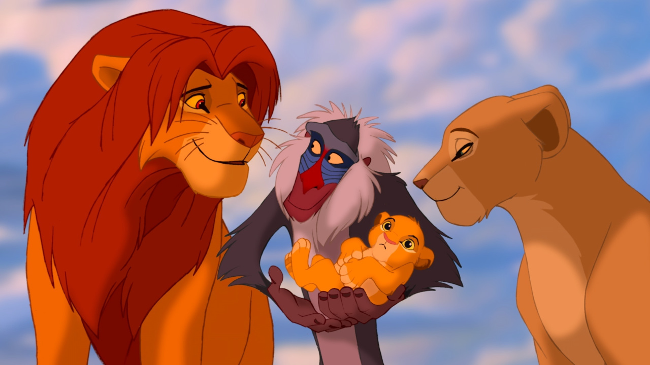 The main characters in The Lion King.