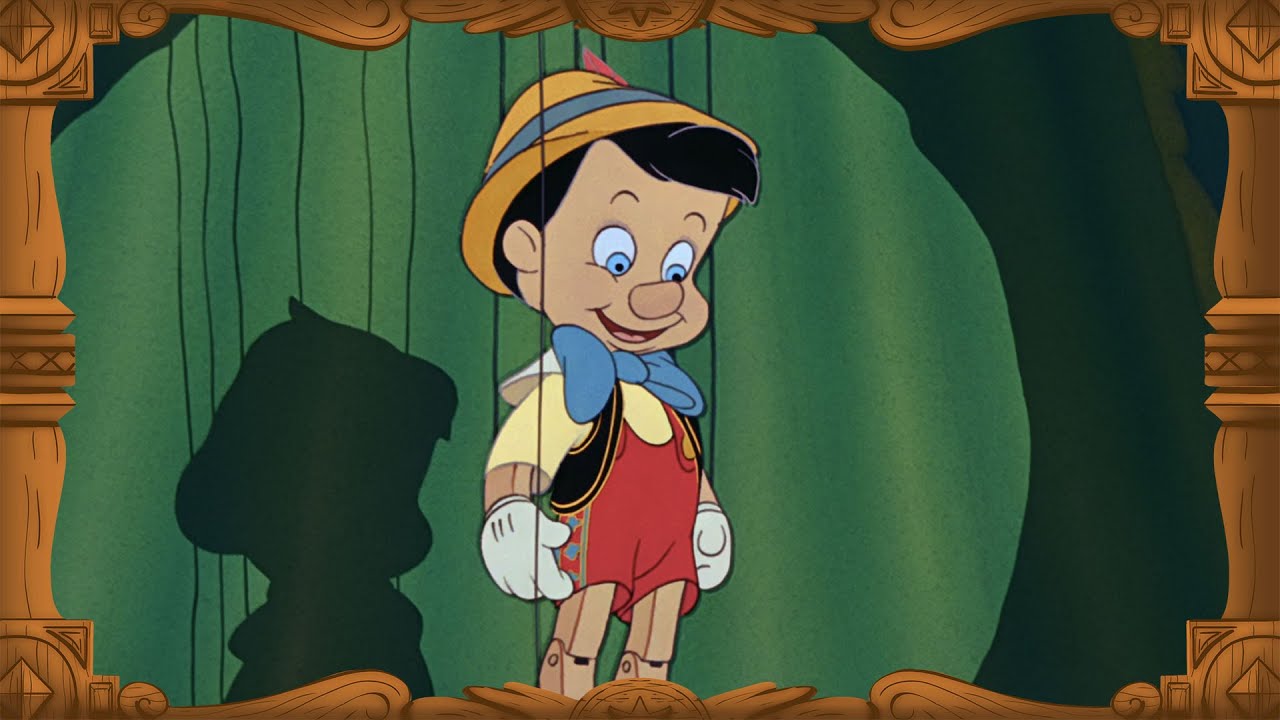 Pinocchio in the original animation of Pinocchio.