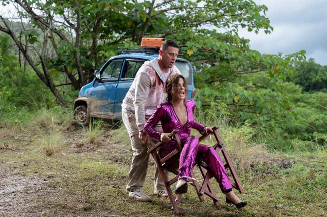 Channing Tatum und Sandra Bullock in „The Lost City“.