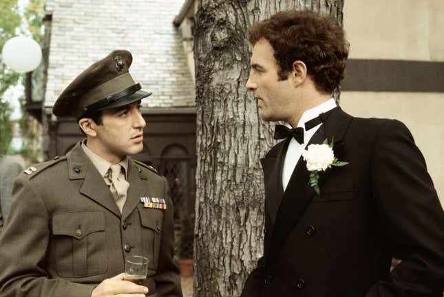 Al Pacino et James Caan dans Le Parrain