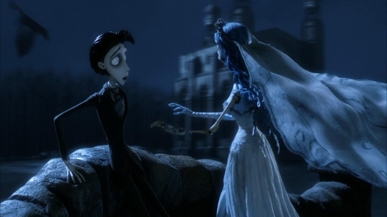 Victor et Emily dans The Corpse Bride de Tim Burton