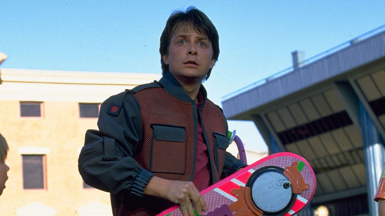 Michael J. Fox dans Retour vers le futur II.