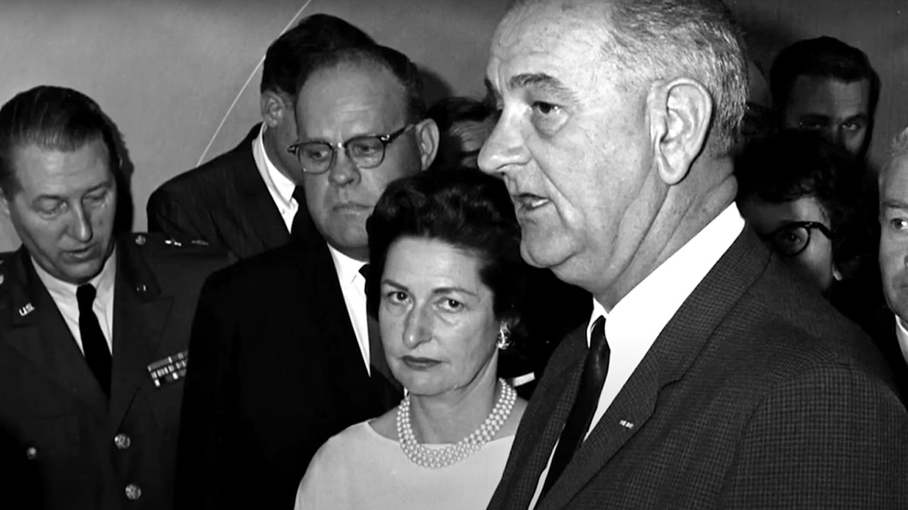 Lady Bird und Lyndon Johnson in den Lady Bird Diaries