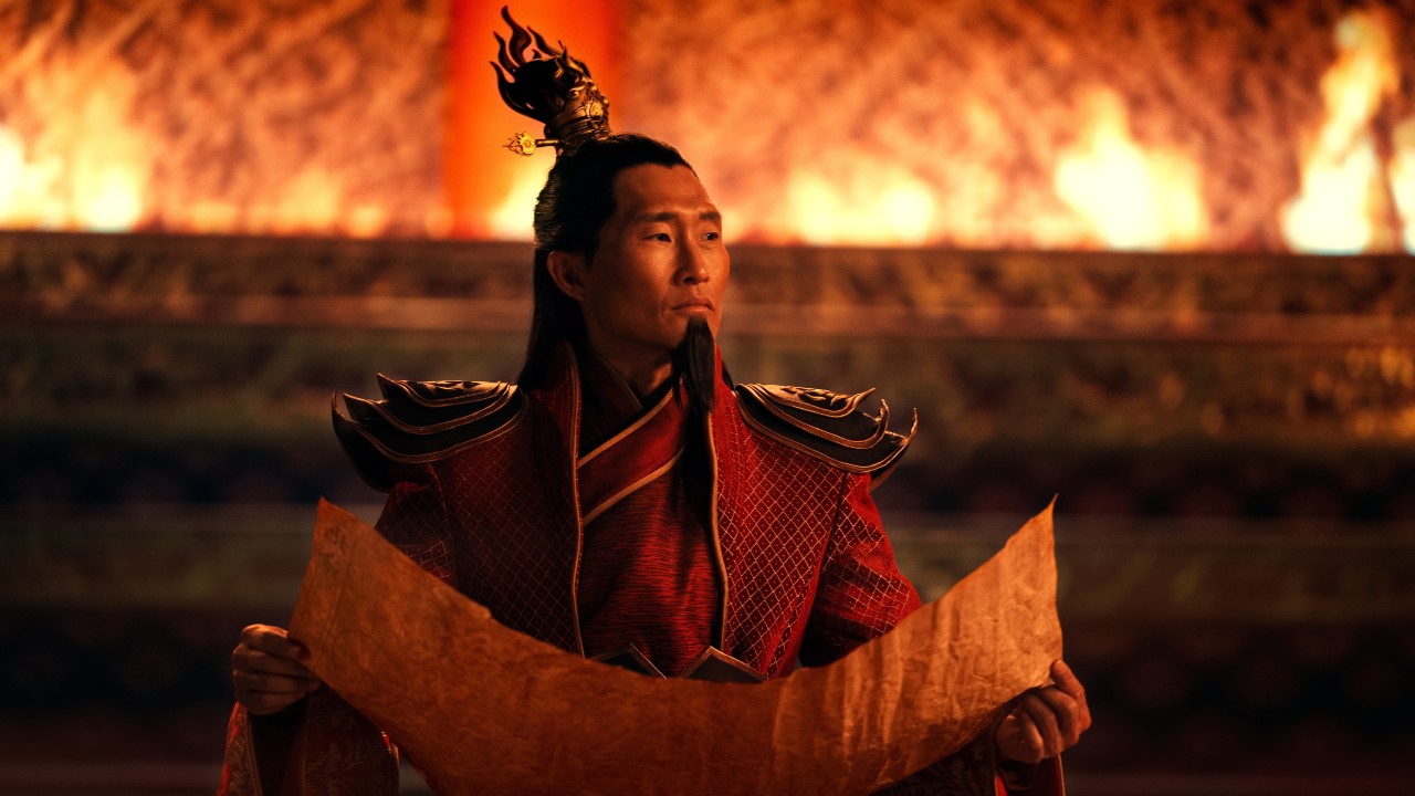 Daniel Dae Kim als Feuerlord Ozai in Avatar: The Last Airbender.