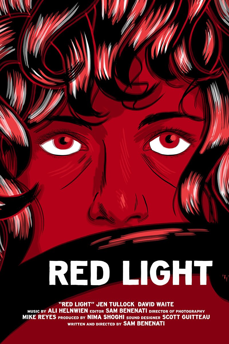 Rotlicht-Poster