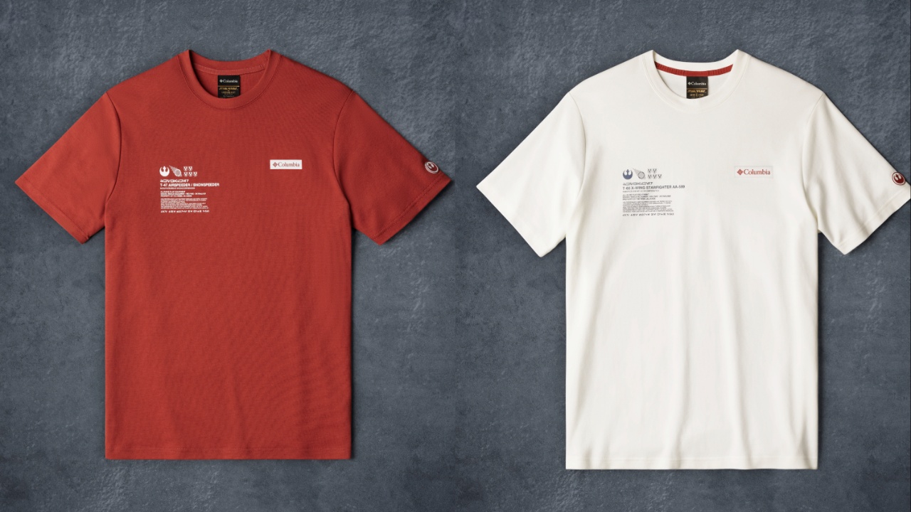 rote und weiße Star-Wars-Shirts