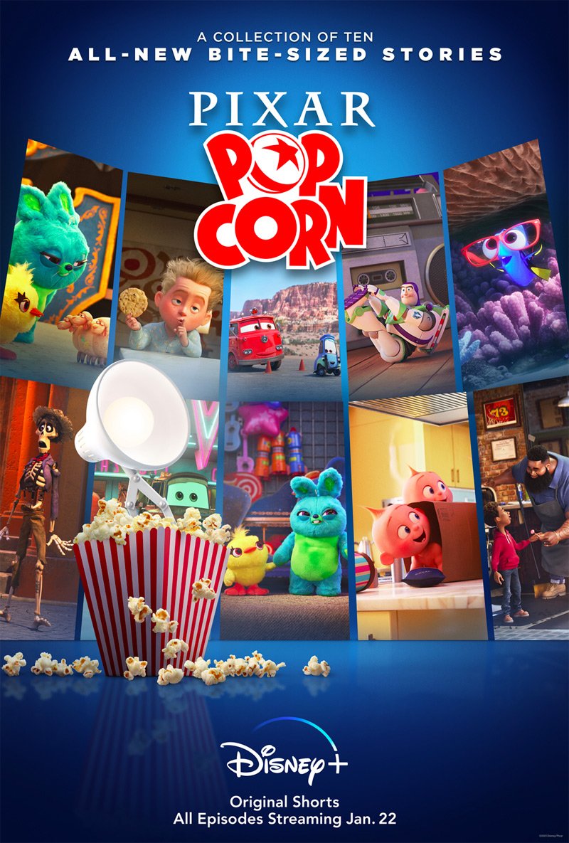 Popcorn Pixar Poster