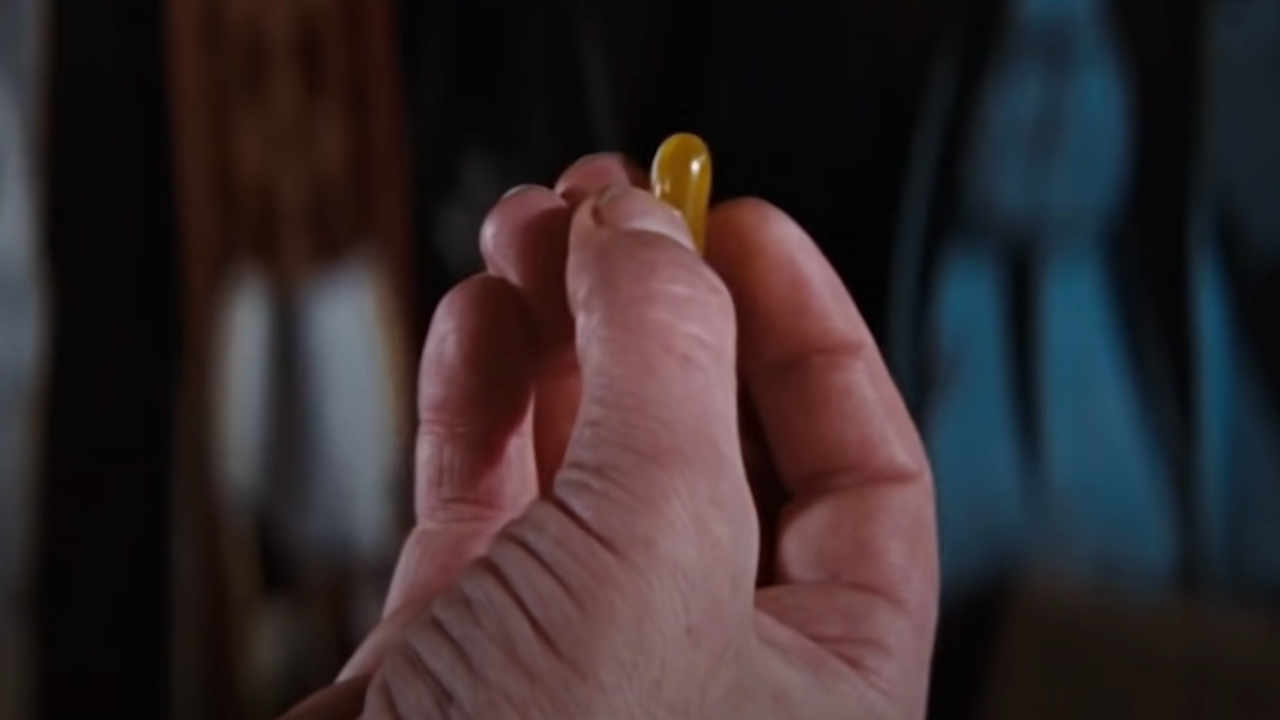 Самонаводящаяся таблетка, поднятая близко, в Громовом шаре.