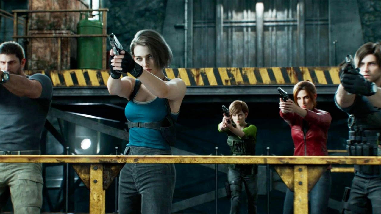 Die gesamte Crew in Resident Evil: Death Island