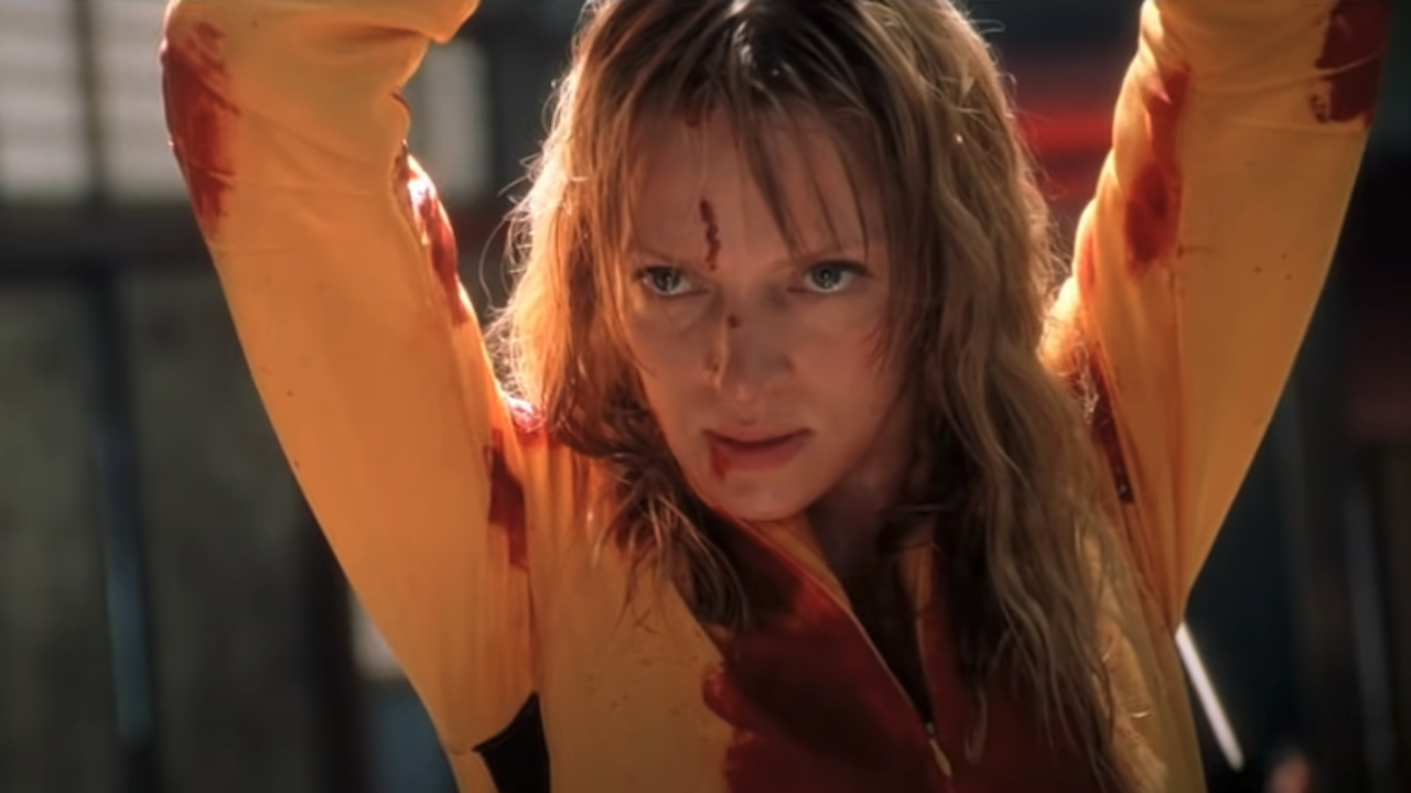 Uma Thurman en survêtement jaune dans Kill Bill