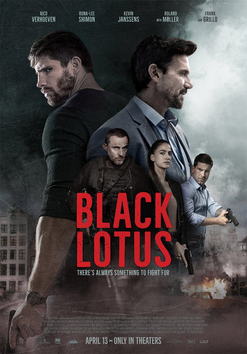 Schwarzes Lotus-Poster
