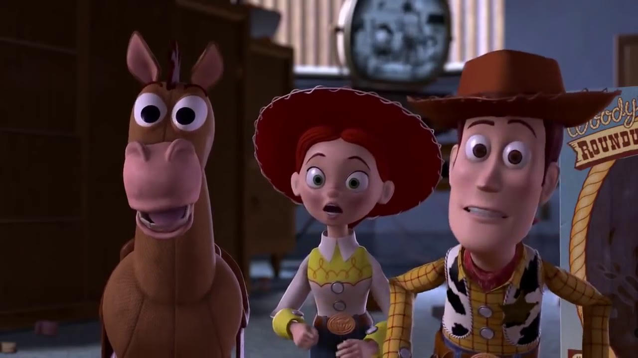 Bullseye, Jessie et Woody dans Toy Story 2