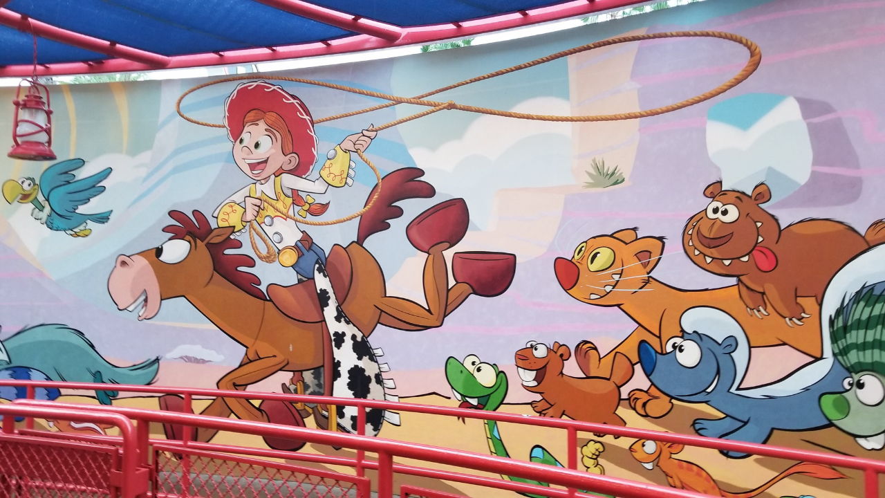 Carrousel de créatures de Jessie au parc Disney California Adventure