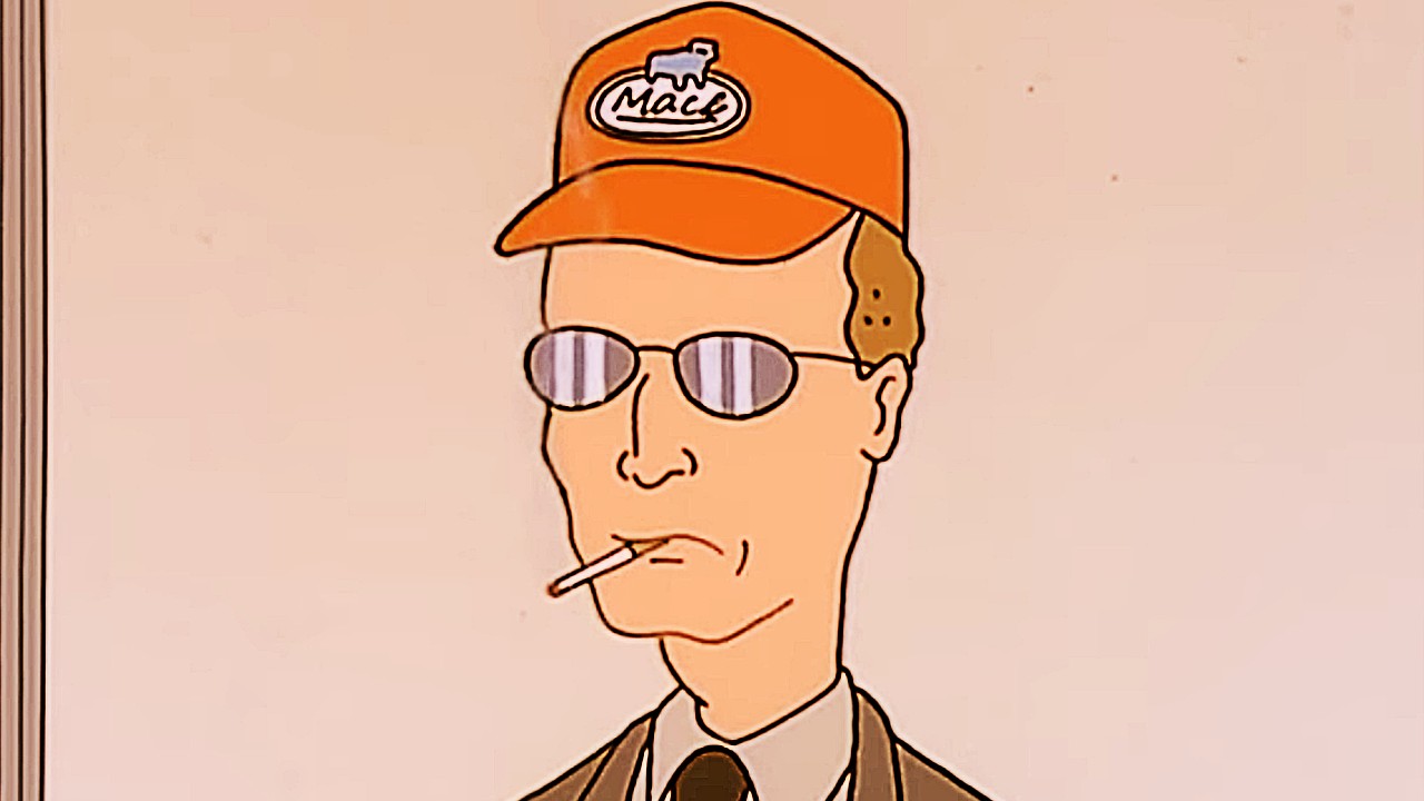Dale Gribble fumant sur King of the Hill