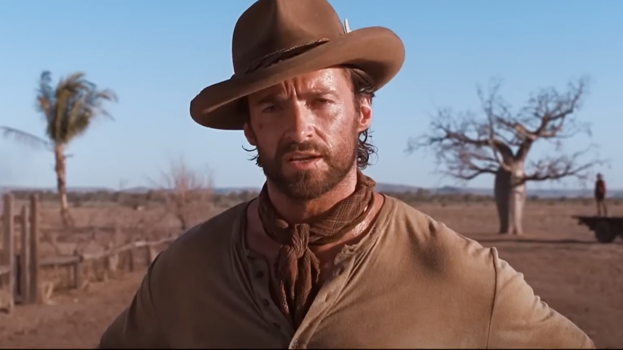 Hugh Jackman dans un chapeau de cowboy d'Australie/Faraway Downs