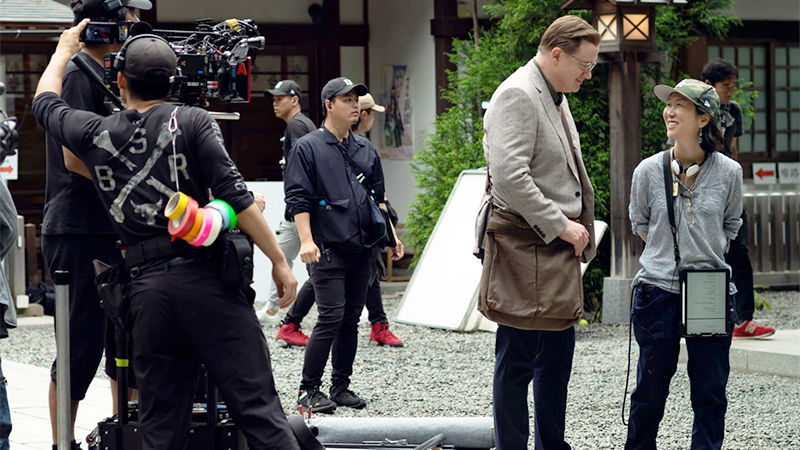 Брендан Фрейзер и Хикари на съемках фильма «Семья напрокат» Интервью Хикари - Семья в аренду