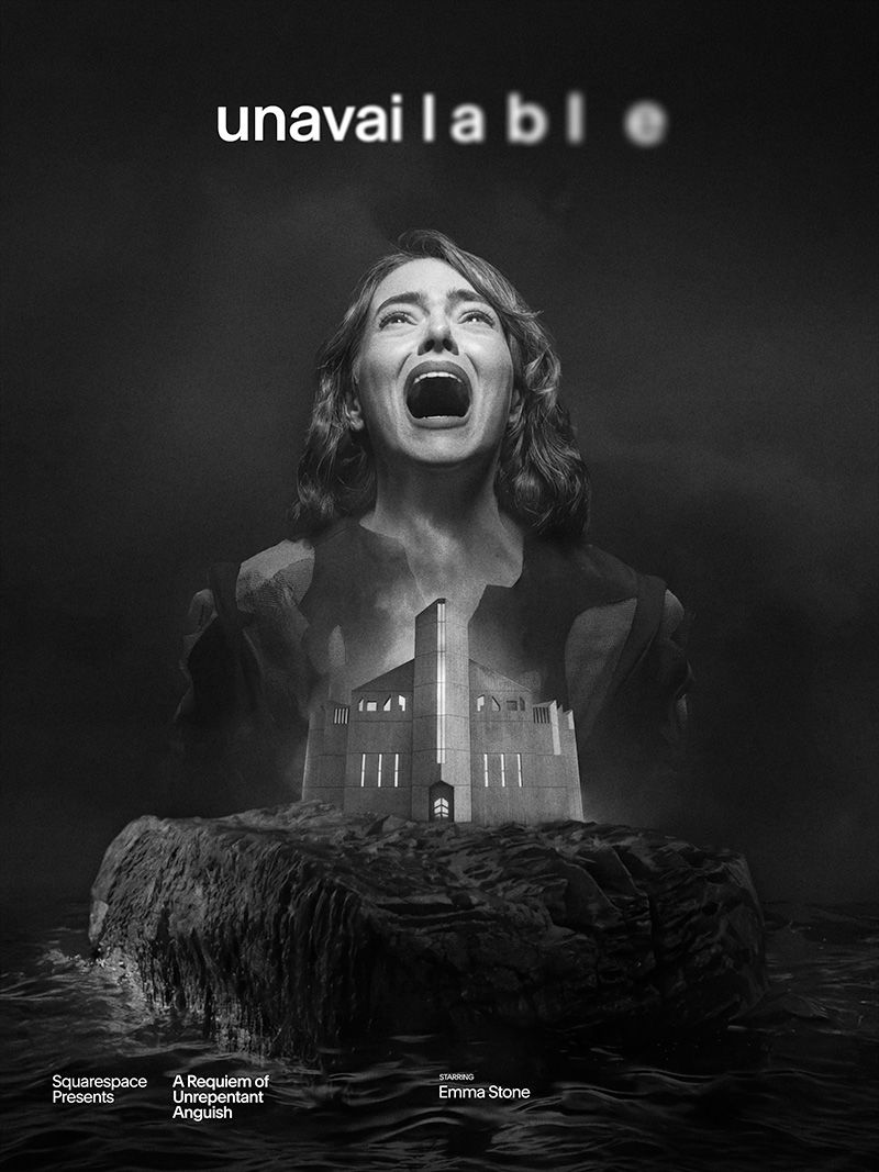 Эмма Стоун Коммерческий постер Squarespace