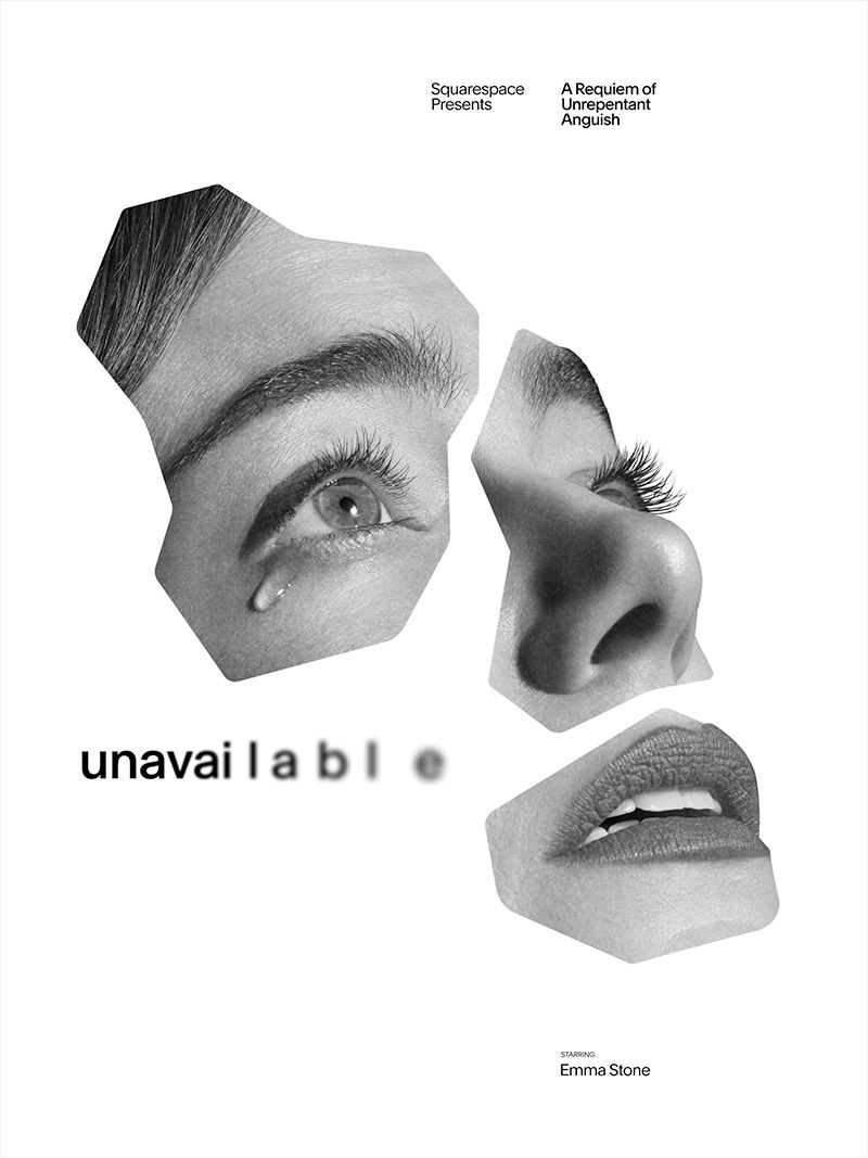 Эмма Стоун Коммерческий постер Squarespace