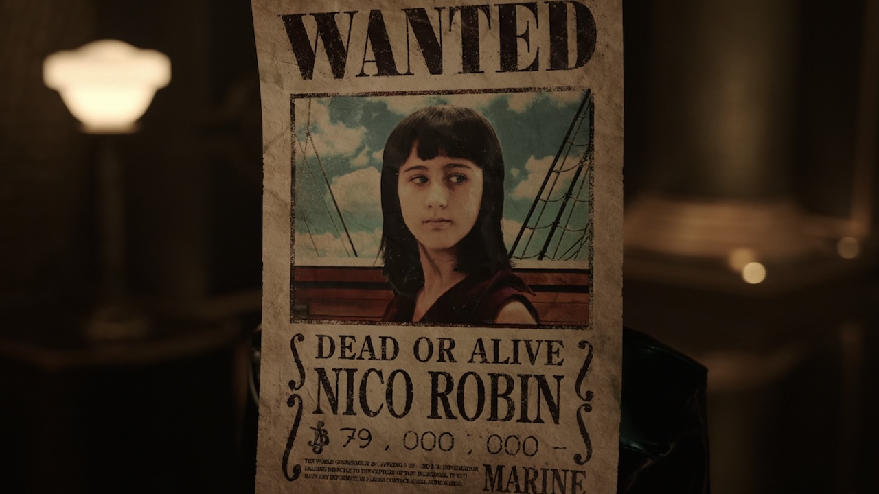 Плакат о розыске ребенка Нико Робин в One Piece