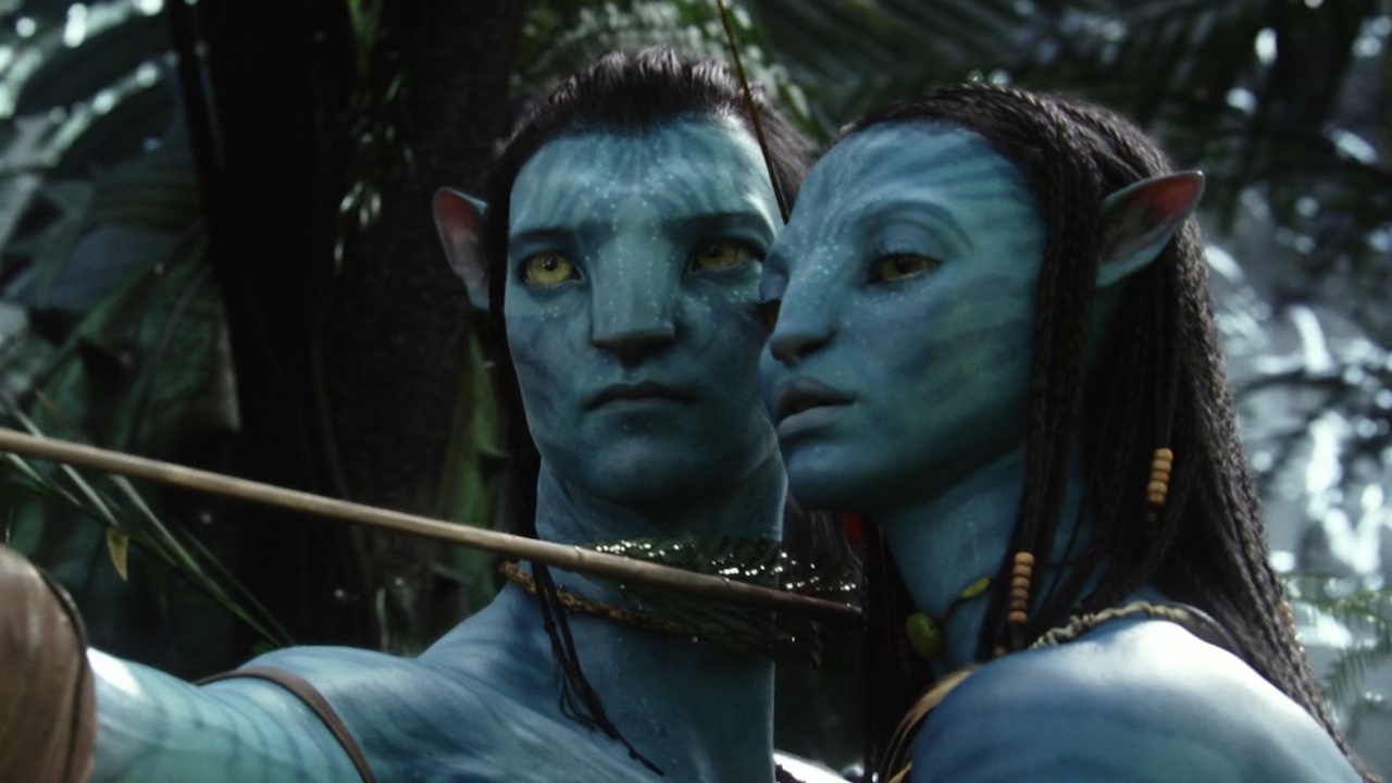 Jake und Neytiri mit einem Pfeil in Avatar