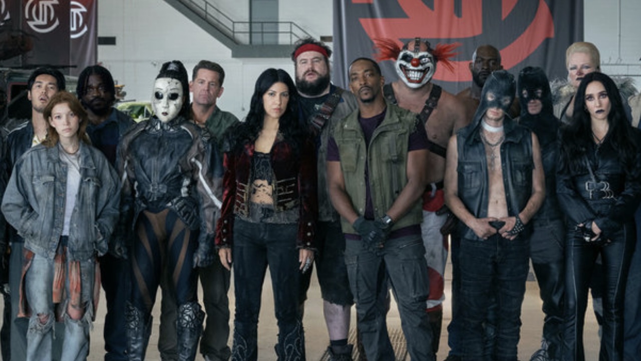 Twisted Metal's drivers all standing together in Season 2 Episode 5