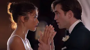 Zendaya et Robert Pattinson dans « The Drama » (Crédit : A24)