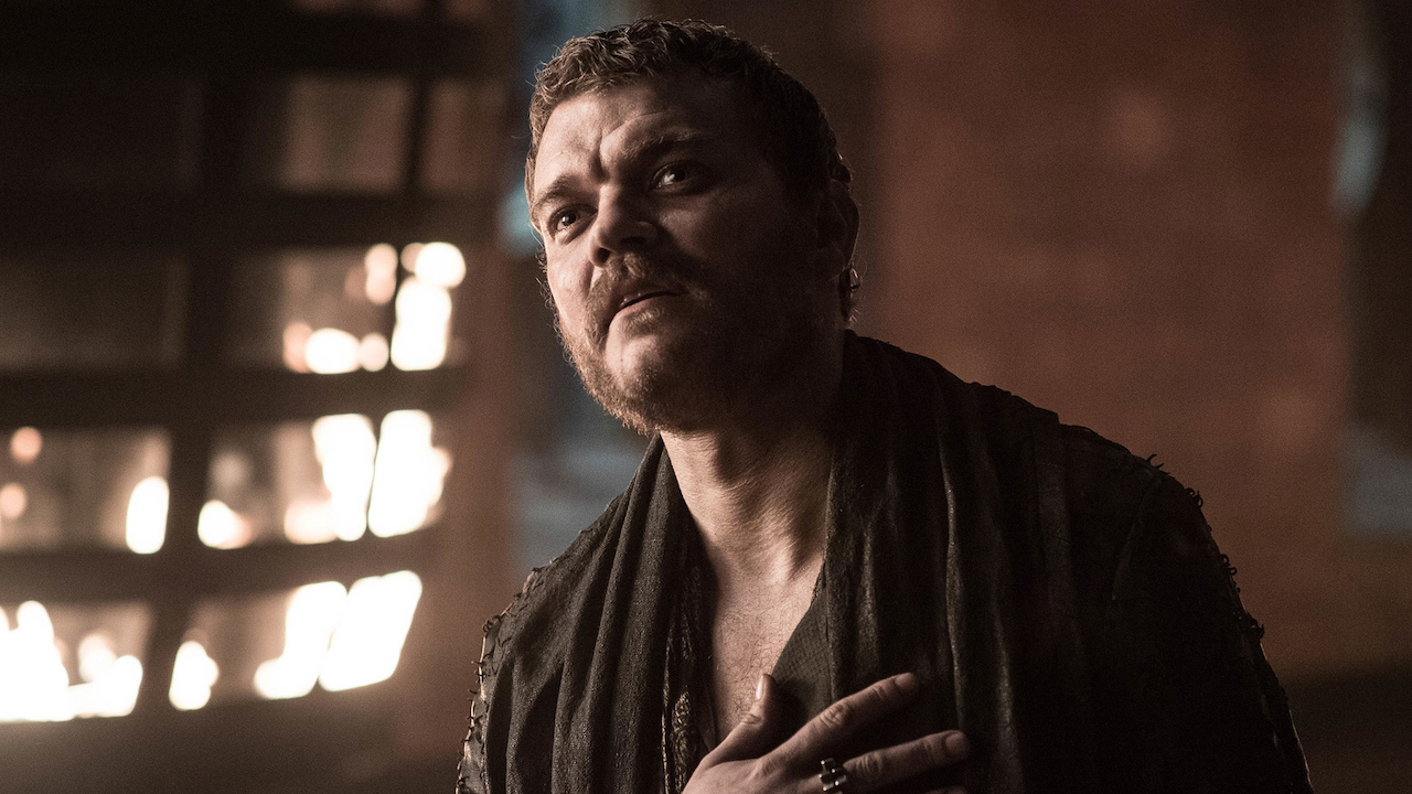 Pilou Asbaek dans le rôle d'Euron Grejoy dans Game of Thrones