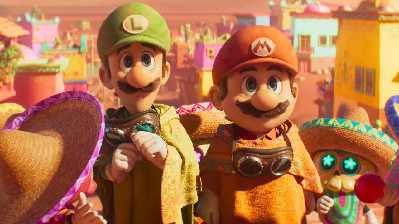 Mario und Luigi blicken in „The Super Mario Galaxy Movie“ nach vorne.