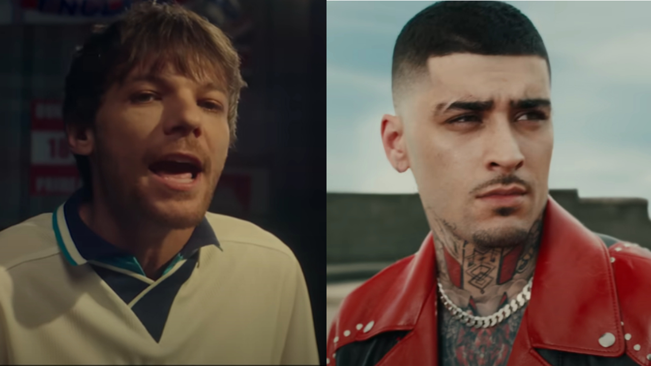 Louis Tomlinson dans le clip Silver Tongues à côté de Zayn Malik dans le clip Love Like This.