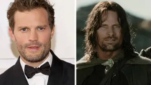 Джейми Дорнан (слева) был выбран на роль Страйдера, созданного Вигго Мортенсеном, в 