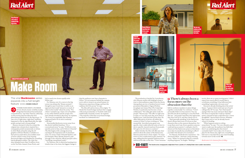 Un reportage de deux pages sur Backrooms.