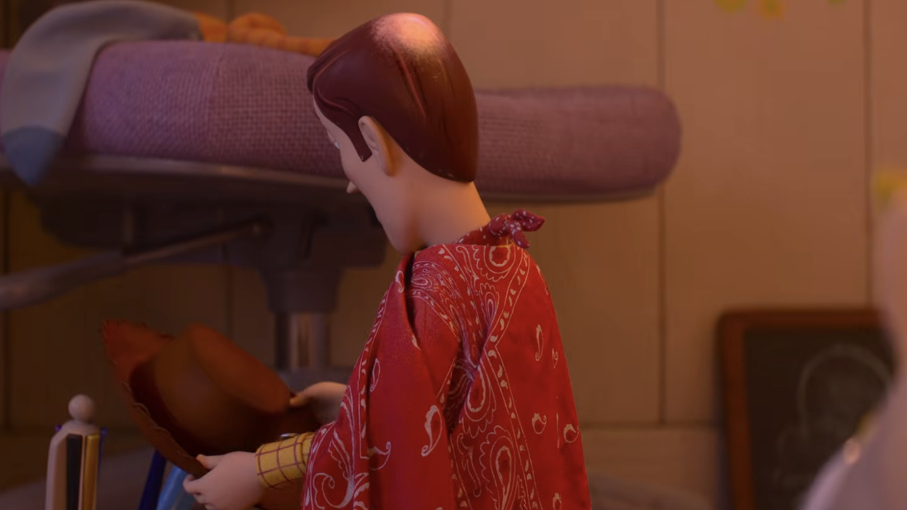 Woody révèle sa calvitie dans Toy Story 5.